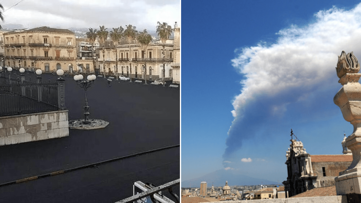 Stanziati 5 milioni di euro per rimuovere la cenere vulcanica prodotta dall’Etna