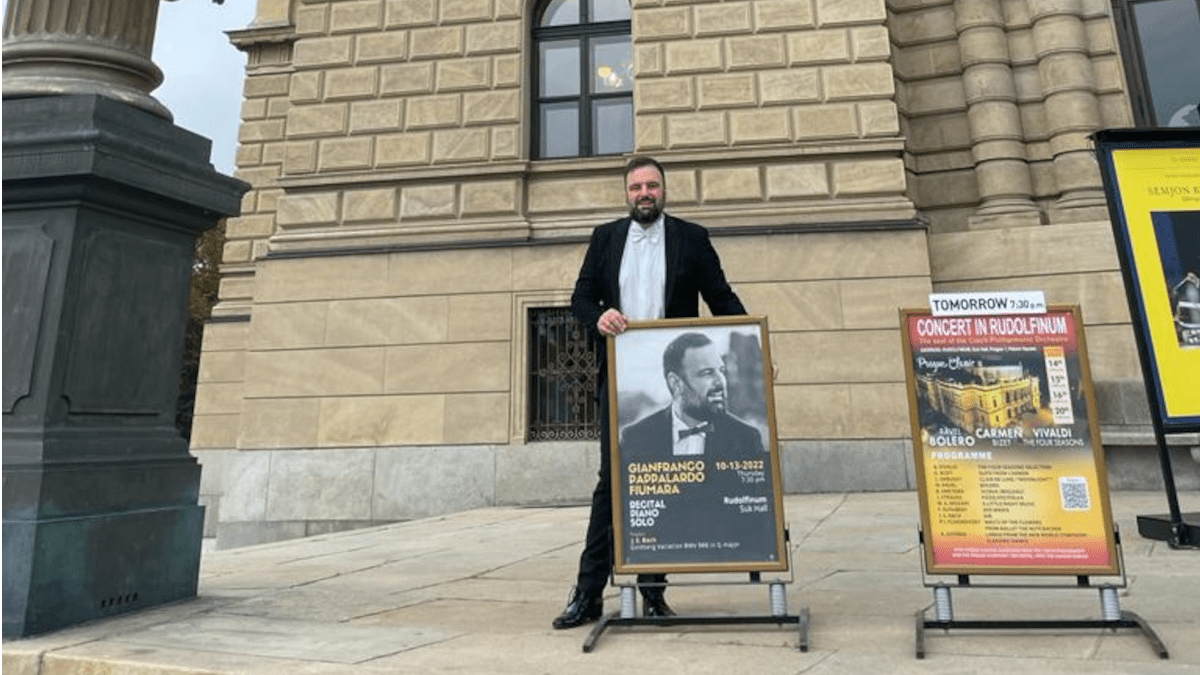 Successo internazionale pianista catanese Pappalardo Fiumara: esibizione al Rudolfinum di Praga