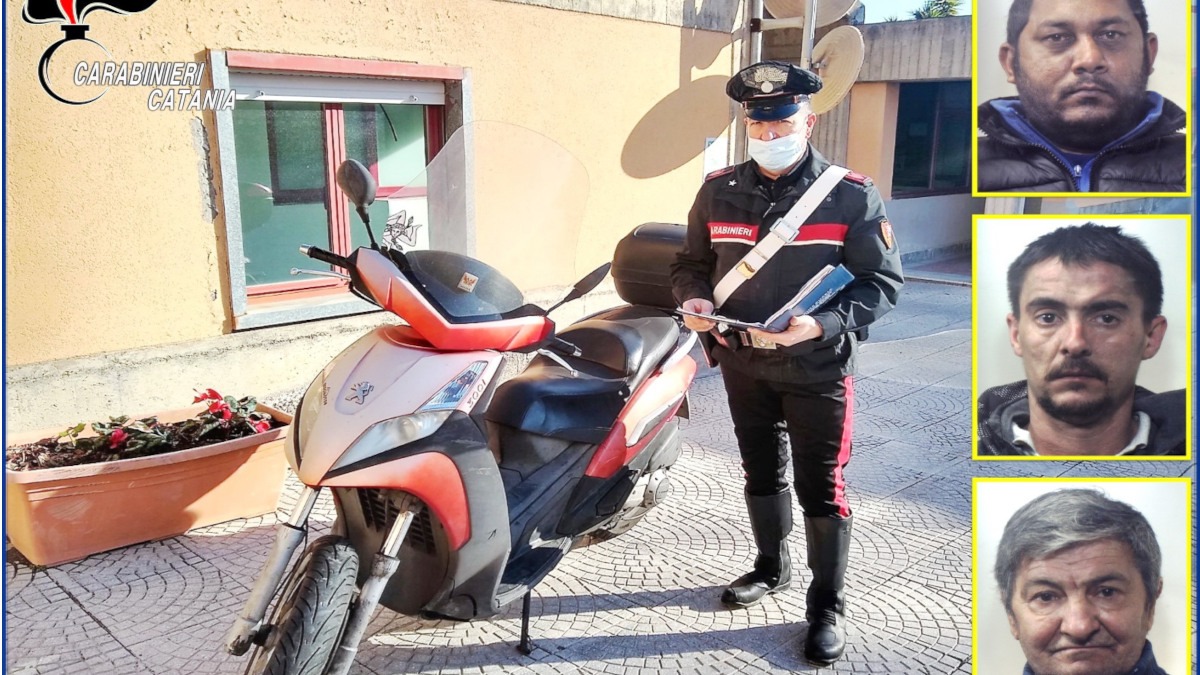 Tremestieri Etneo: dichiarano di trasportare lo scooter legittimamente ma al contempo il proprietario sta denunciando il furto