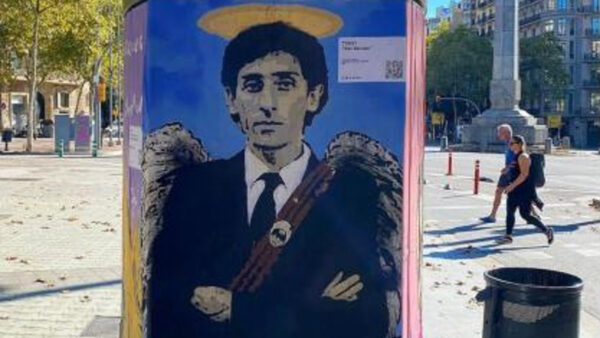 Un murale dedicato a Franco Battiato per le strade di Barcellona