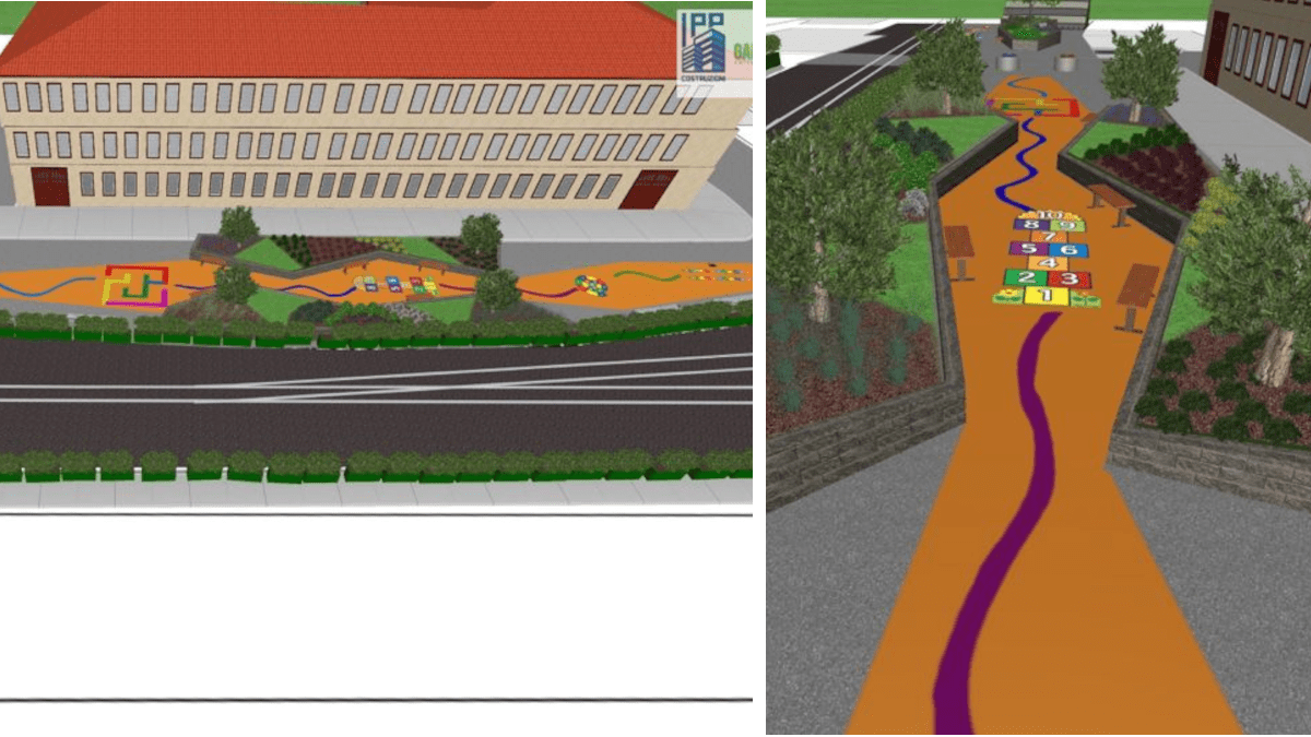 Una nuova area verde a misura di bambino nella “zona scolastica” di via Guardo