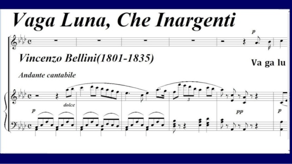 Vaga luna che inargenti: omaggio vita e opere Cigno catanese alla Villa Bellini