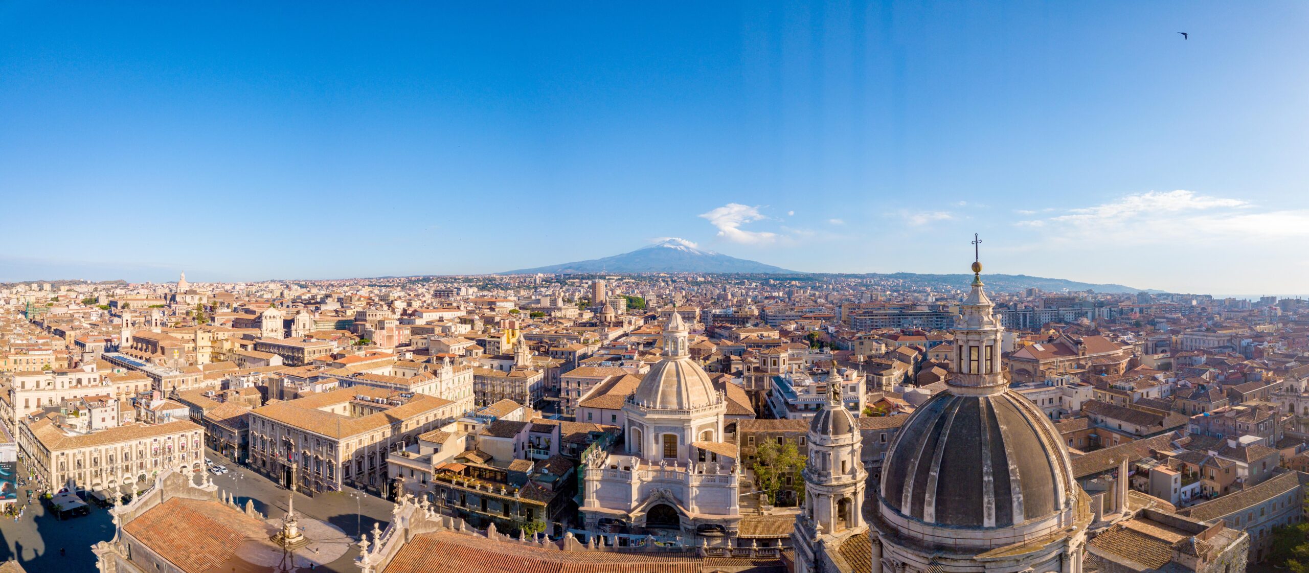 Vista panoramica di Catania e dell'Etna