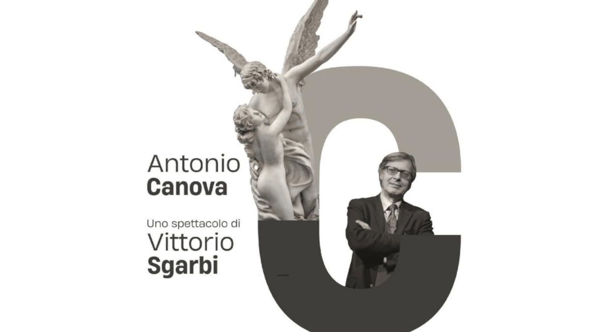 Vittorio Sgarbi al Teatro Angelo Musco per lo spettacolo “Antonio Canova”