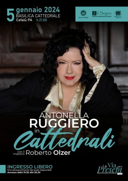 ANTONELLA RUGGIERO E IL SUO 'CATTEDRALI' IN CONCERTO A CEFALÙ