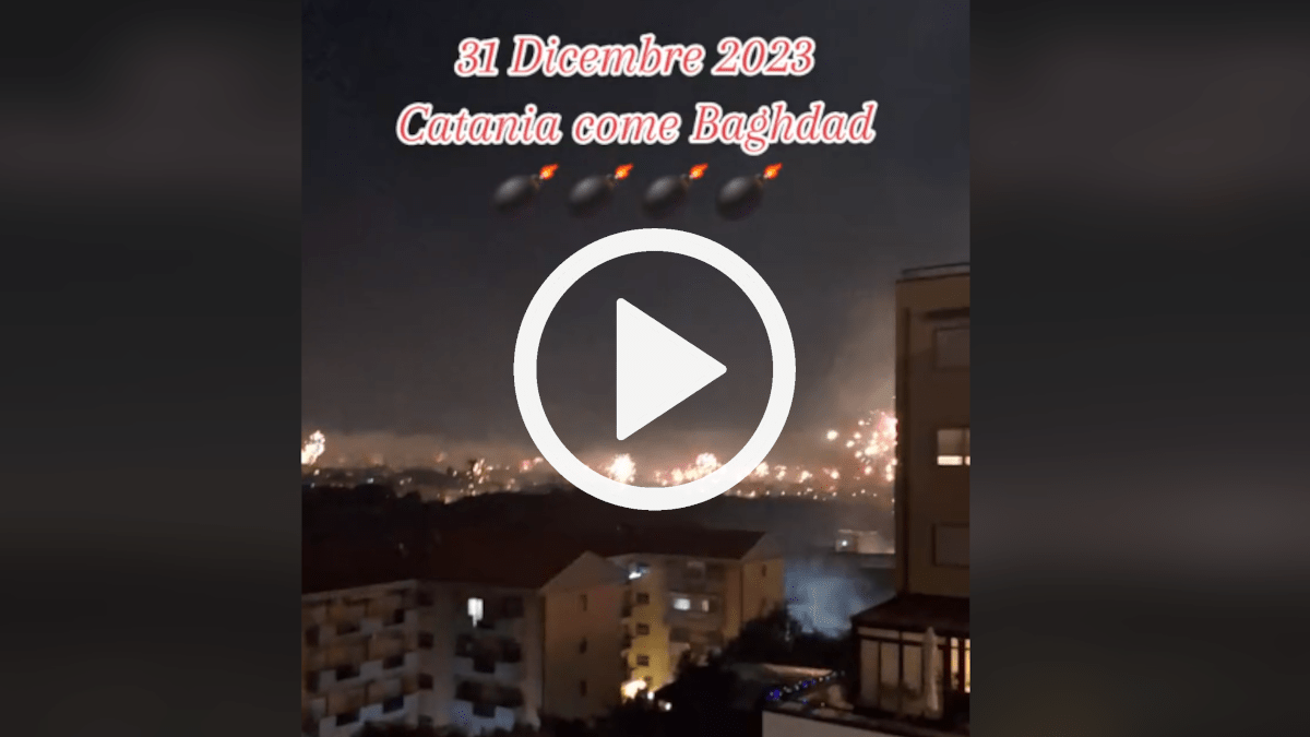 Divieto botti Capodanno, il video della situazione a Catania: «Come Bagdad»