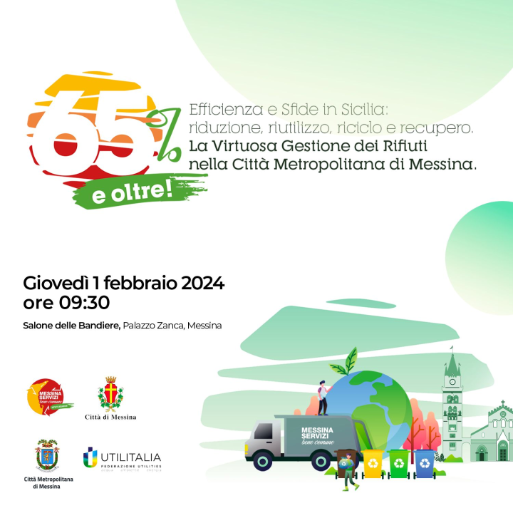 Evento a palazzo Zanca sul tema della gestione dei rifiuti nella Città Metropolitana di Messina