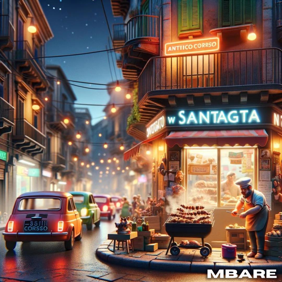 Foto Catania Disney Pixar Quartieri AI Intelligenza Artificiale Antico Corso