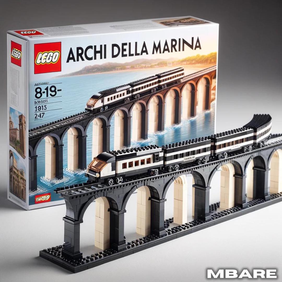 Lego Set Catania AI Foto Intelligenza Artificiale Archi della Marina