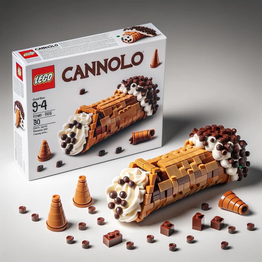 Lego Set Catania AI Foto Intelligenza Artificiale Cannolo