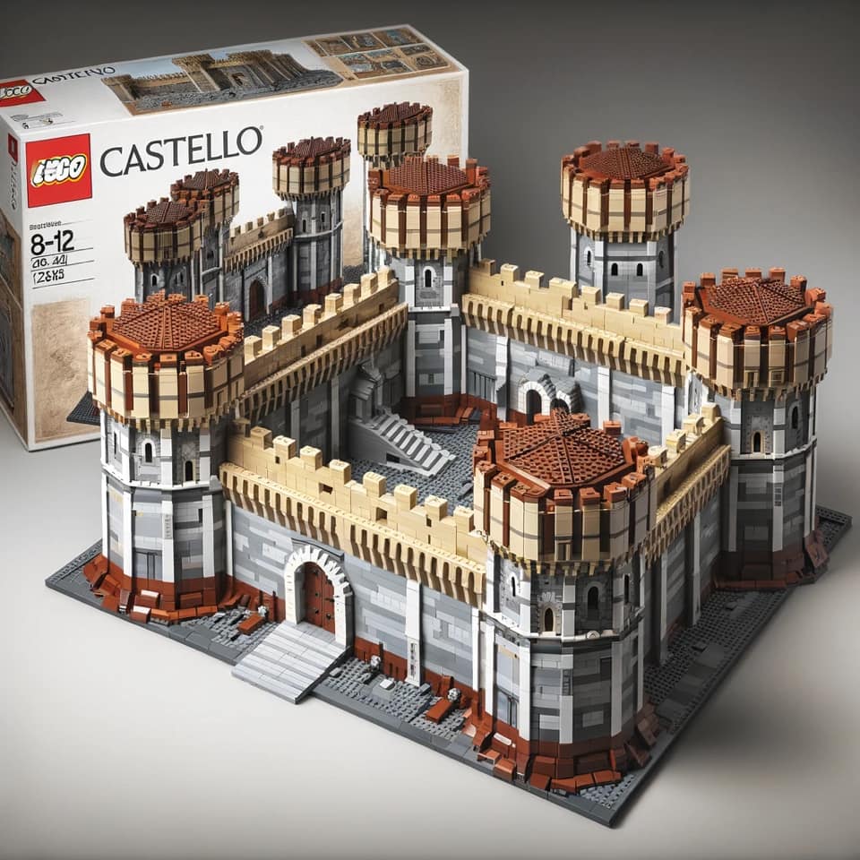 Lego Set Catania AI Foto Intelligenza Artificiale Castello Ursino