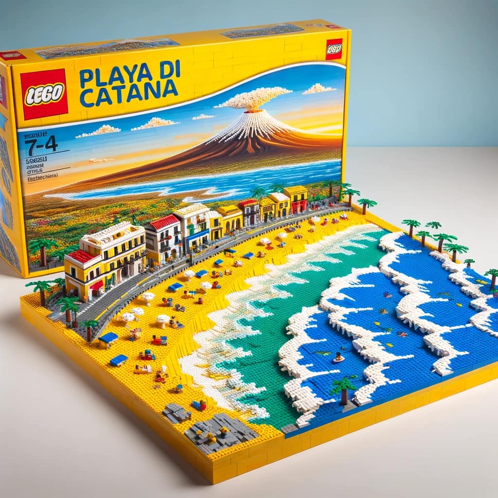 Lego Set Catania AI Foto Intelligenza Artificiale Playa Plaia