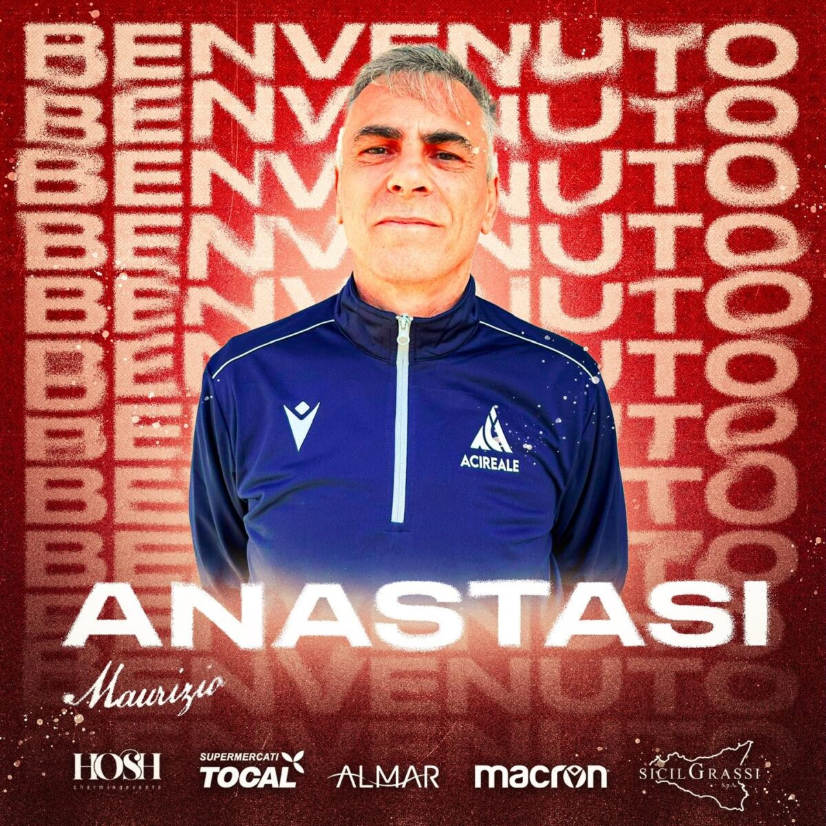Maurizio Anastasi, nuovo vice allenatore dell'Acireale Calcio