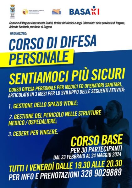 Corso di difesa personale per operatori sanitari a Ragusa