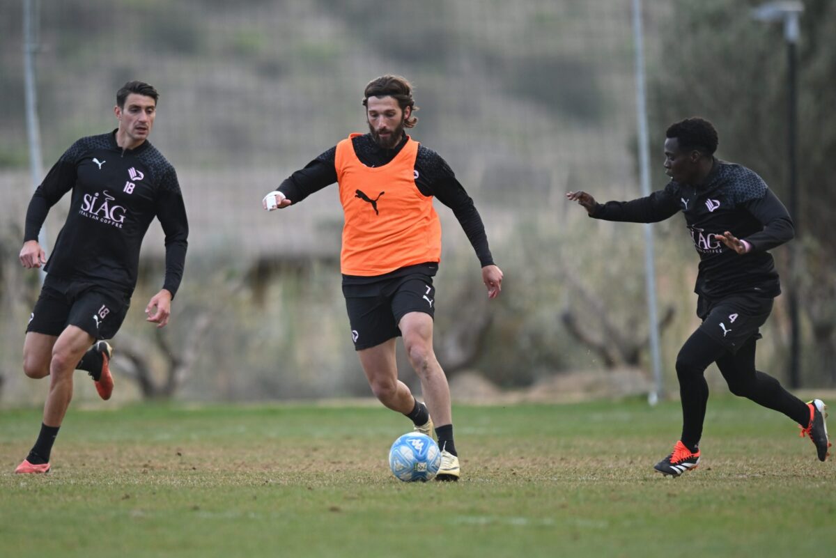 Intenso allenamento per il Palermo FC il 6 marzo