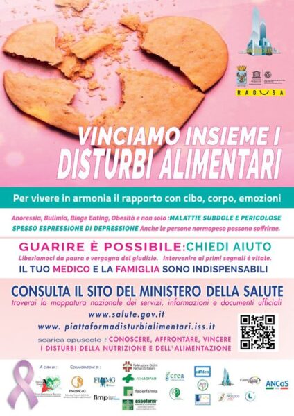 Comune di Ragusa sensibilizza sulla lotta ai Disturbi del Comportamento Alimentare