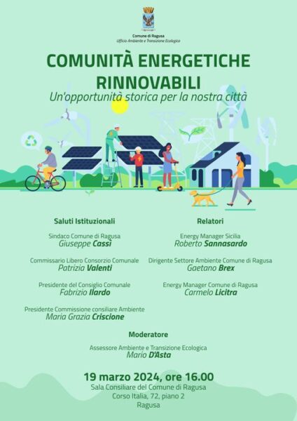 Incontro sulle Comunità Energetiche Rinnovabili a Ragusa