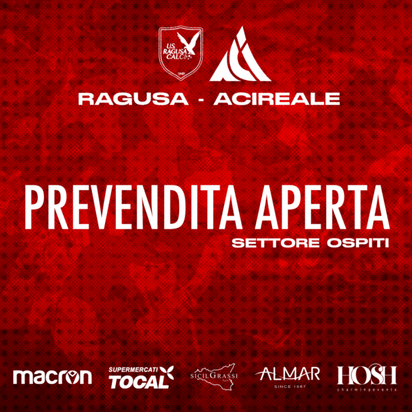 Prevendita aperta per Ragusa-Acireale presso la tabaccheria "Fontana"