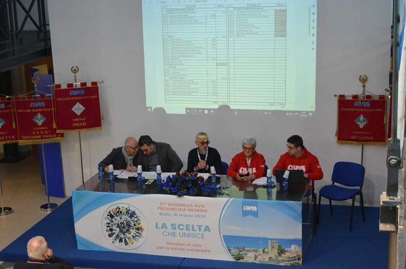 Successo di partecipazione alla 37ª assemblea annuale dell’Avis provinciale di Messina a Brolo.