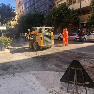Interventi manutenzione strade IV Circoscrizione a Palermo