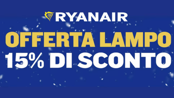 Offerte lampo Ryanair: occasione unica per i siciliani, destinazioni scontate da Catania e Palermo