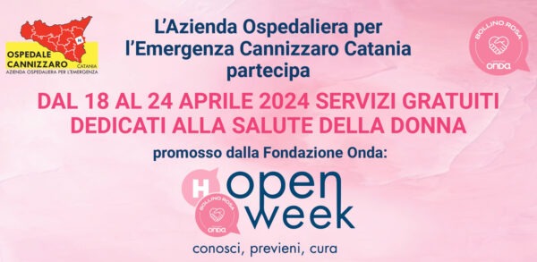 Open Week per la Salute della Donna all'Ospedale Cannizzaro: programma ricco di iniziative