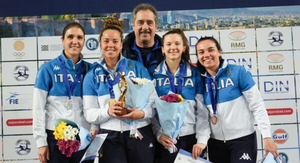 TRIONFO STORICO DELL'ITALIA A TBILISI: COPPA DEL MONDO DI FIORETTO FEMMINILE TUTTO AZZURRO