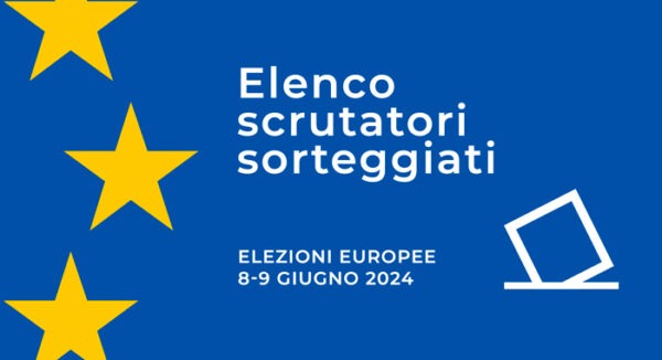 Comunicato stampa: Graduatoria scrutatori Elezioni Europee 2024.