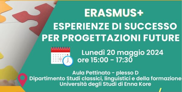 Convegno "Erasmus + Esperienze di successo in Sicilia" a Enna