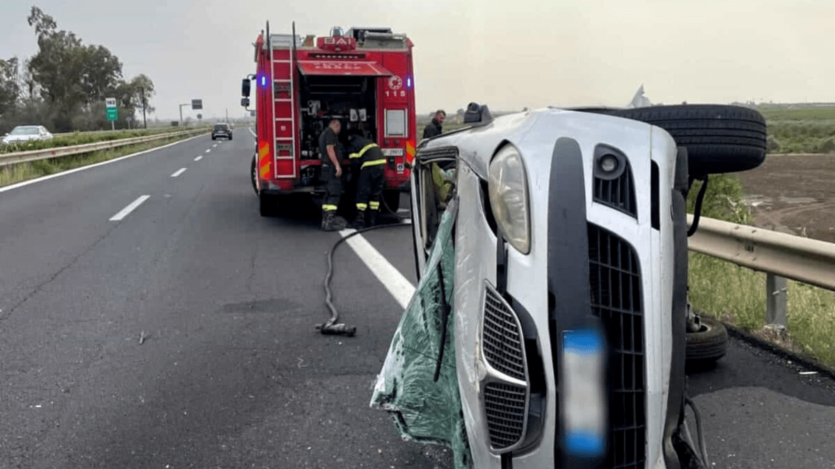 Incidente Stradale A19 Catania Palermo Motta Sant’Anastasia Gerbini Vigili del Fuoco