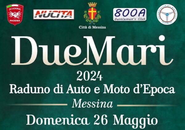 XII edizione dei "Due mari 2024 raduno di auto e moto d'epoca" a Messina