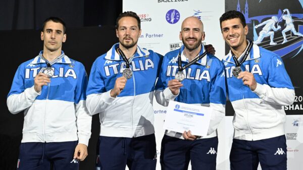 Argento per la spada maschile agli Europei di Basilea 2024