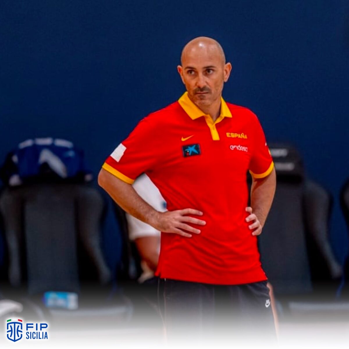 Coach Cabibbo a supporto della Spagna: i complimenti del CR Sicilia.