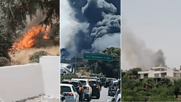 Incendio a San Gregorio: brucia vasto terreno, fiamme nella Tangenziale di Catania