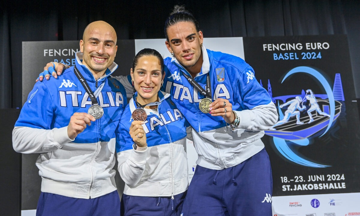 Italia trionfa ai Campionati Europei di Basilea 2024 con una doppietta nel fioretto e un bronzo nella spada!