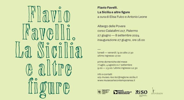 Mostra di Flavio Favelli "La Sicilia e altre figure" al Museo Riso di Palermo