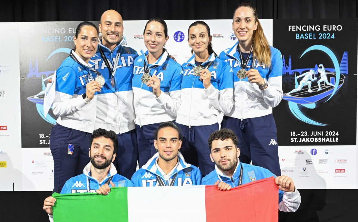 Successo inarrestabile per l'Italia alla spada femminile e bronzo per il fioretto maschile: trionfo agli Europei di Basilea 2024