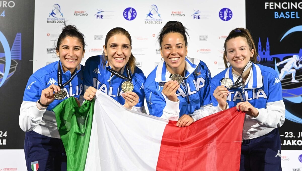 Successo italiano agli Europei di Basilea 2024: Fioretto femminile trionfa, sciabolatori al 5° posto, l'Italia chiude con 11 medaglie