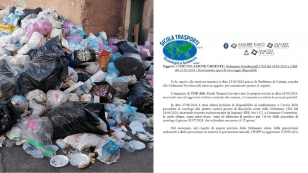 Emergenza Rifiuti in Sicilia: chiude nuovamente discarica Lentini, rischio sanitario a Catania