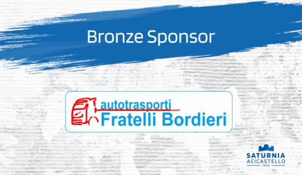 F.lli Bordieri rinnovano con entusiasmo la loro partnership come bronze sponsor di Cosedil Saturnia Acicastello!