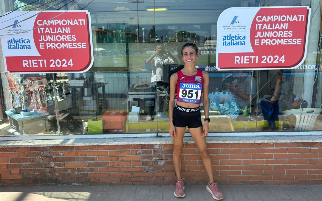 Giorgia Prazza conquista un eccellente quarto posto ai campionati nazionali Juniores e Promesse di atletica!