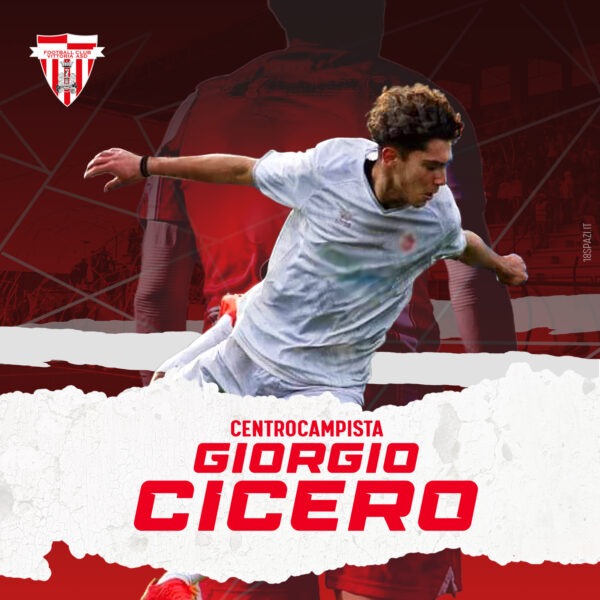 Il FC Vittoria ASD è entusiasta di dare il benvenuto a Giorgio Cicero nella squadra!