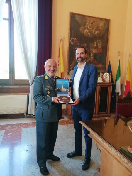 Incontro di Gala al Palazzo Zanca con il Comandante del Centro di Aviazione della Guardia di Finanza