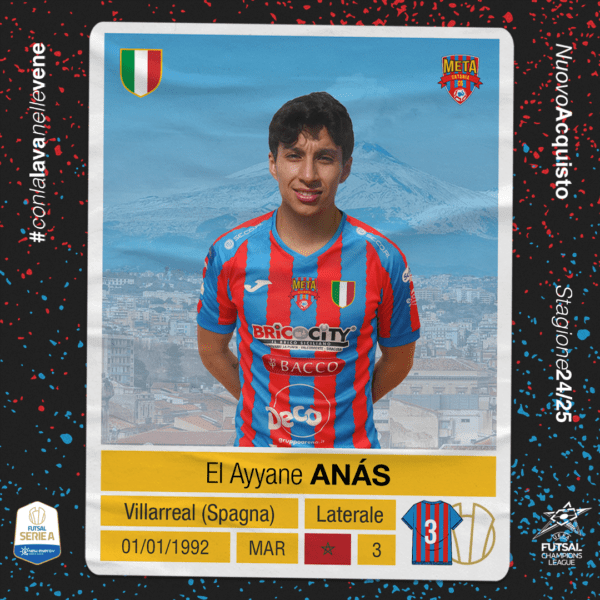 L'annuncio atteso: Anás El Ayyane si unisce ufficialmente alla squadra della Meta Catania!
