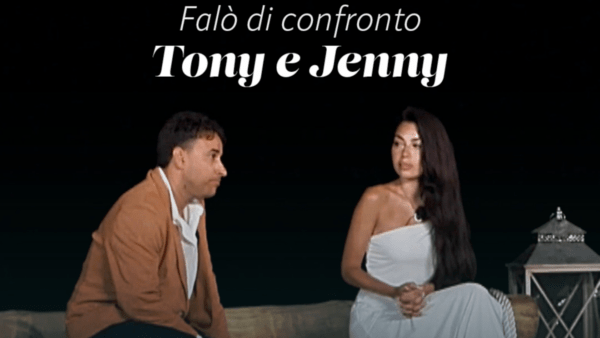 Jenny e Tony al falò di confronto a Temptation Island: escono assieme ma a una condizione