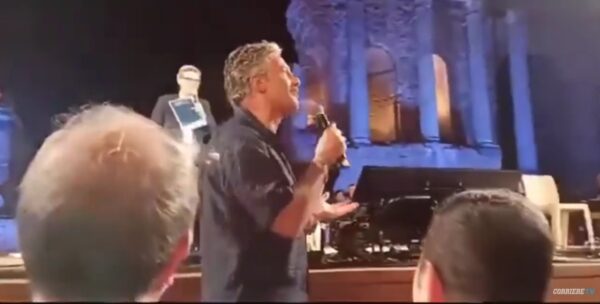 Fiorello a Taormina svela la gaffe del Ministro Sangiuliano. Eccola nel VIDEO