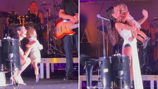 Bianca Atzei incanta la Sardegna: il suo piccolo di 1 anno e mezzo sorprende sul palco!