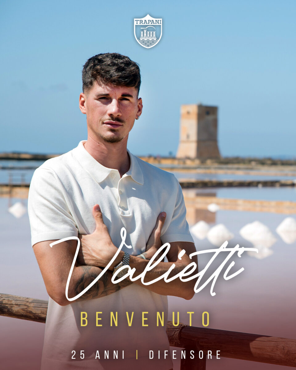 Federico Valietti entra a far parte della squadra del Trapani!