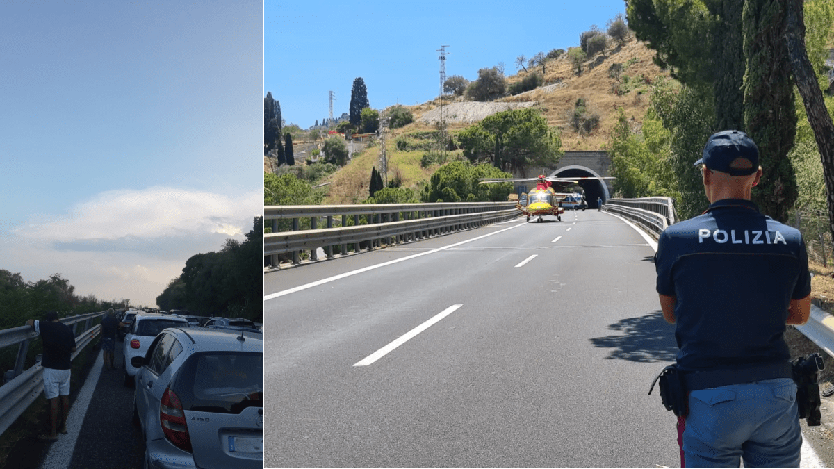 Terribile incidente mortale sull’Autostrada Catania-Messina: auto contro moto, intervento elisoccorso  