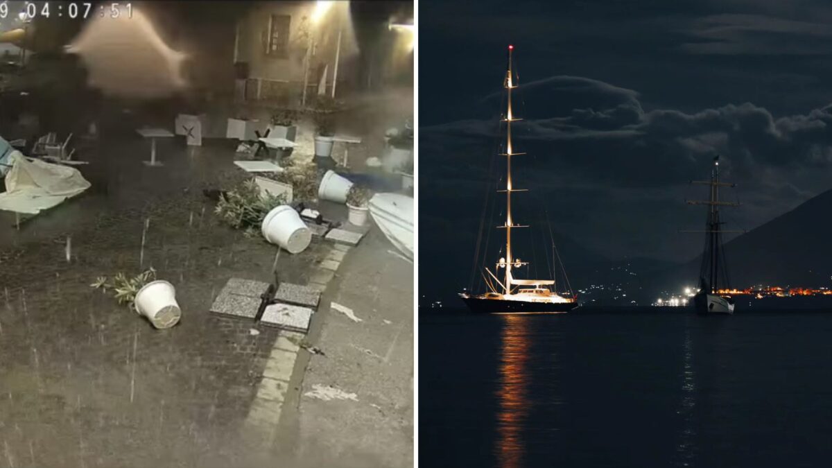 Palermo, il super yacht affonda in soli trenta minuti: guarda il video della violenta tromba d'aria!